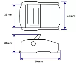 Toutes Boucle à came en inox 400 kg - 25 mm