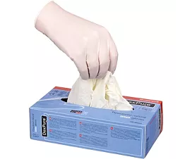 Tout - Gants de protection Gants jetables - latex - blanc ou bleu - 50 pièces/boîte