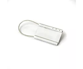 Toutes les accessoires Etiquette ID en aluminium / scellé câble blanc