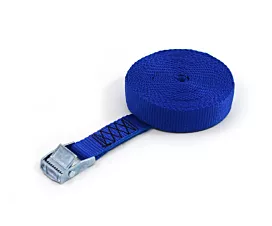 Tout - Sangles 25mm 250kg - 3m - 25mm - en 1 pièce - Boucle à came - Bleu royal - 10pcs